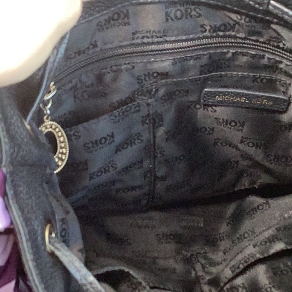 Michael Kors Black Leather Backpack - Picture 11 of 11